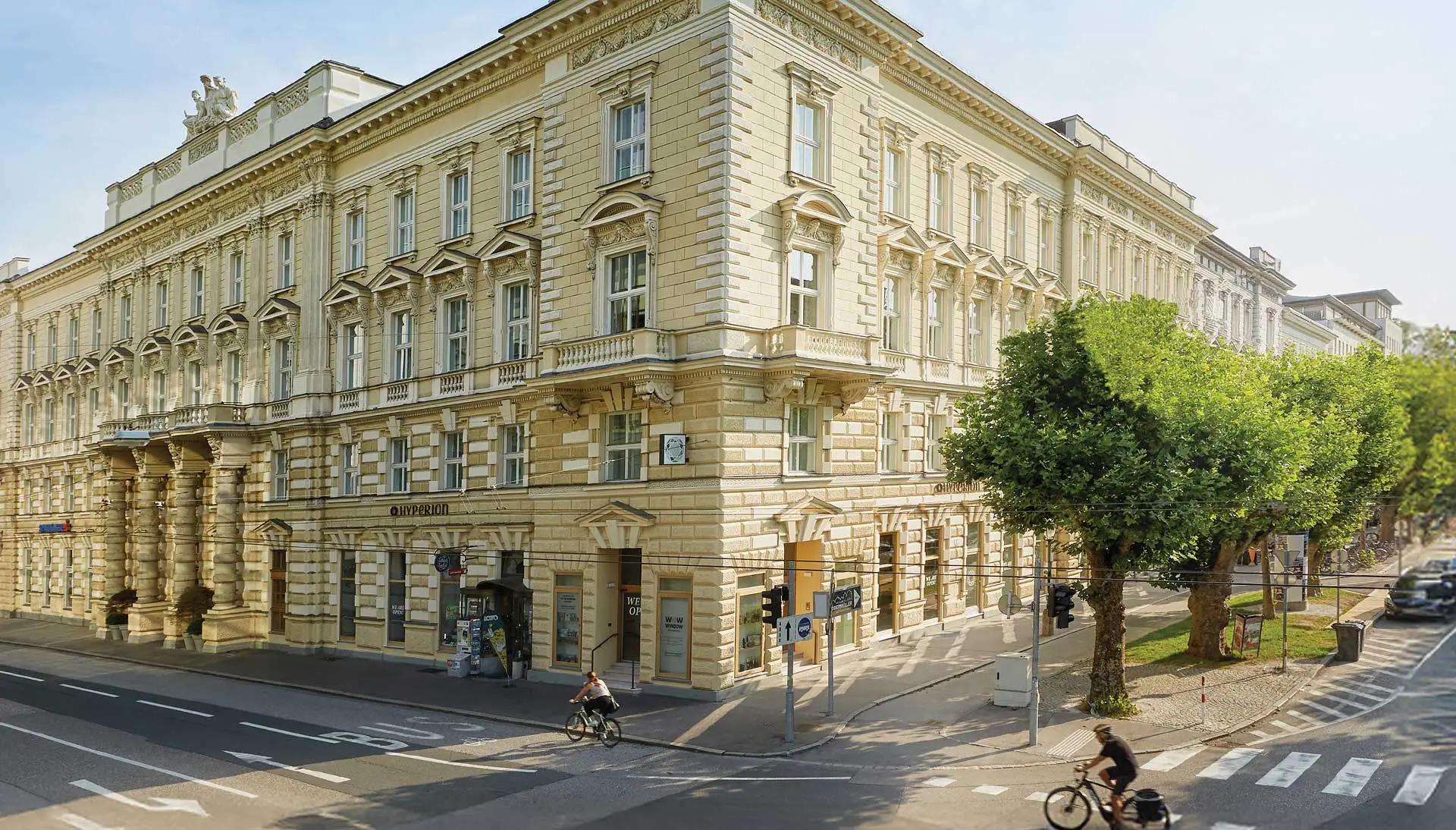 Exterior of Hyperion Hotel Salzburg – home of the Sound of Salzburg Menu