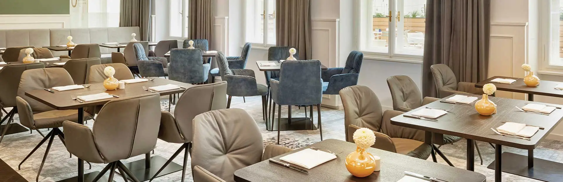 Elegant restaurant at HYPERION Hotel Salzburg – home of the Sound of Salzburg Menu
